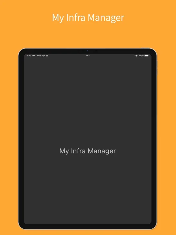 My Infra Manager iPad  Screenshots