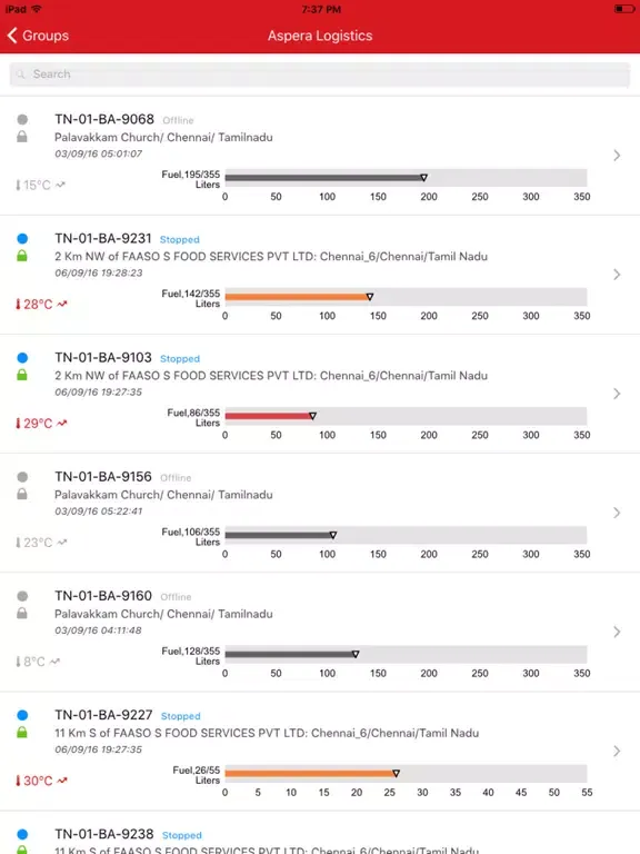 Captures d'écran de Tracer-Temp iPad 