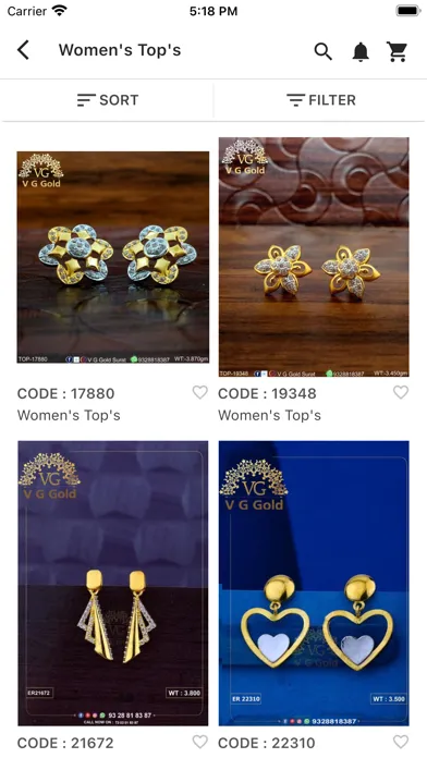 VG Gold : CZ Gold Jewellery スクリーンショット