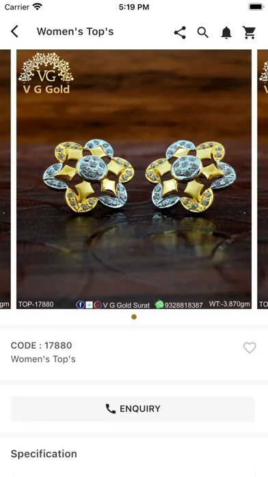 VG Gold : CZ Gold Jewellery スクリーンショット