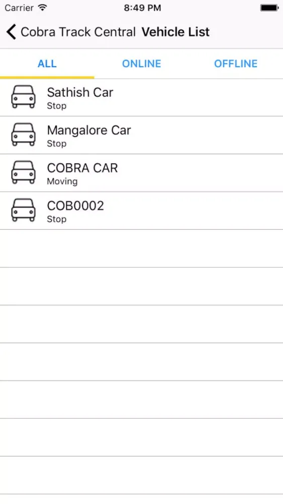 Cobra Track Central سکرین شاٹس