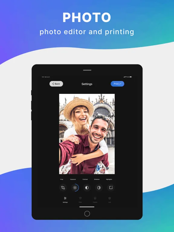 ภาพหน้าจอของ Epsom Printer iPad
