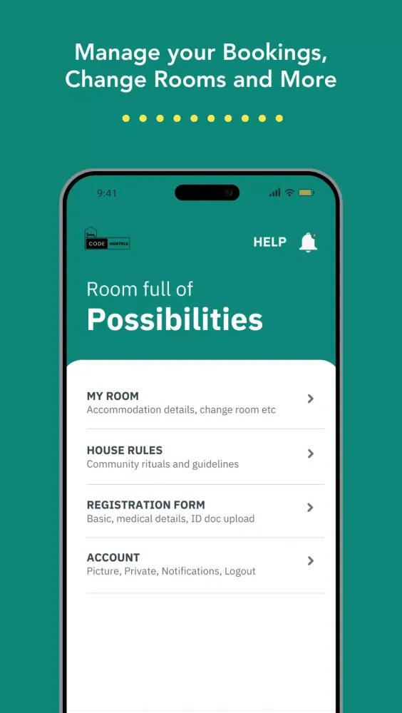 Capturas de pantalla de Code Hostels