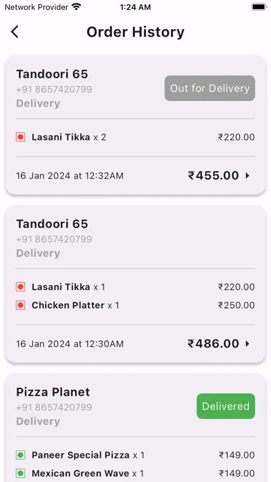 Tangkapan layar Cravee: Ordering Made Easy
