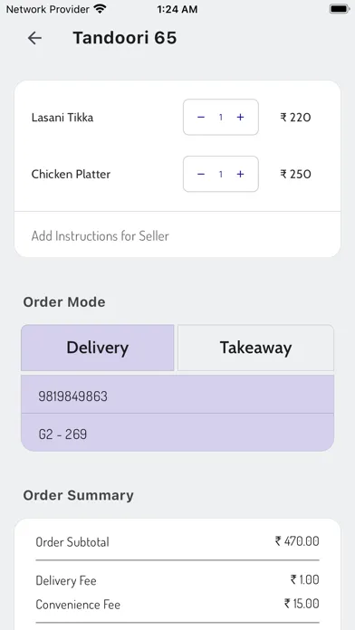 Tangkapan layar Cravee: Ordering Made Easy