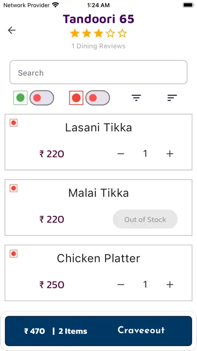 Tangkapan layar Cravee: Ordering Made Easy