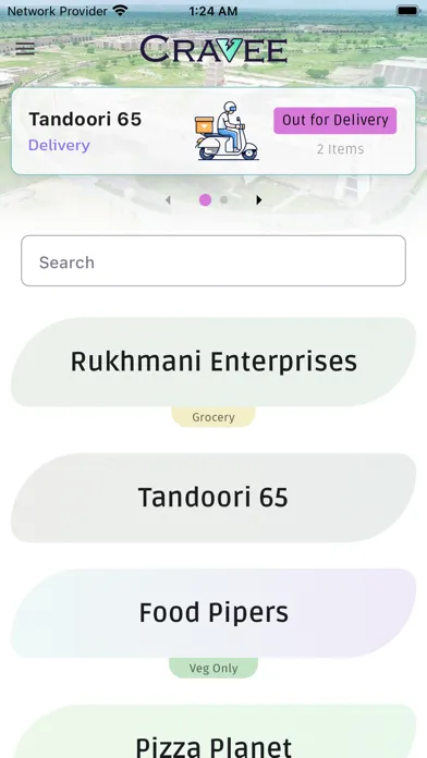 Tangkapan layar Cravee: Ordering Made Easy