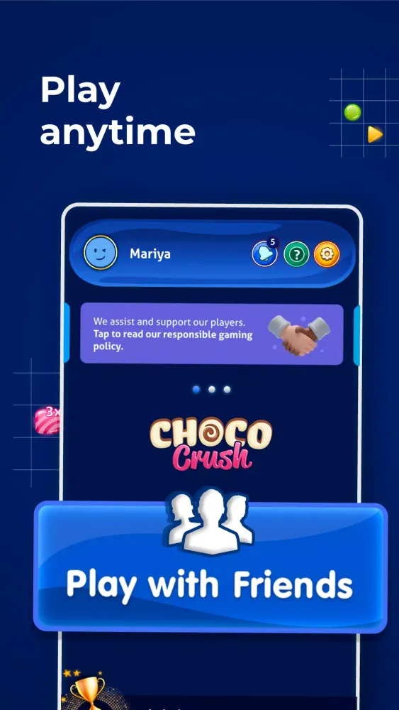 Capturas de tela do Choco Crush