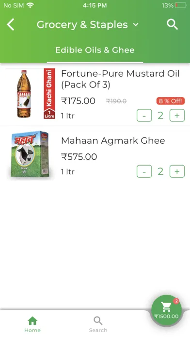 Deepak Durga - Online Grocery Screenshots