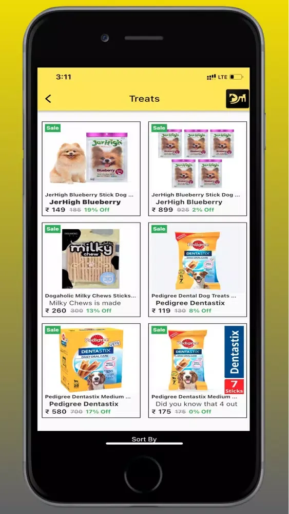 Tangkapan layar DogsMart: Online Pet Store.