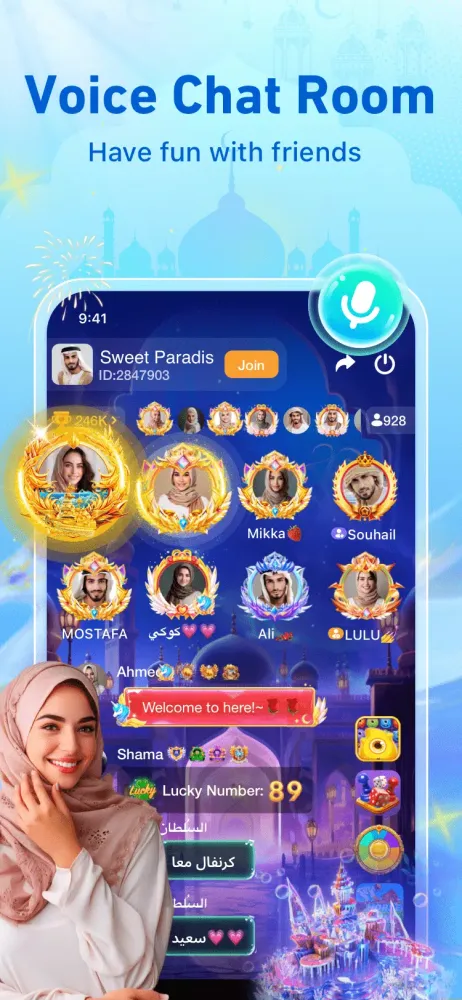 Capturas de tela do YouStar–Group Voice Chat Room