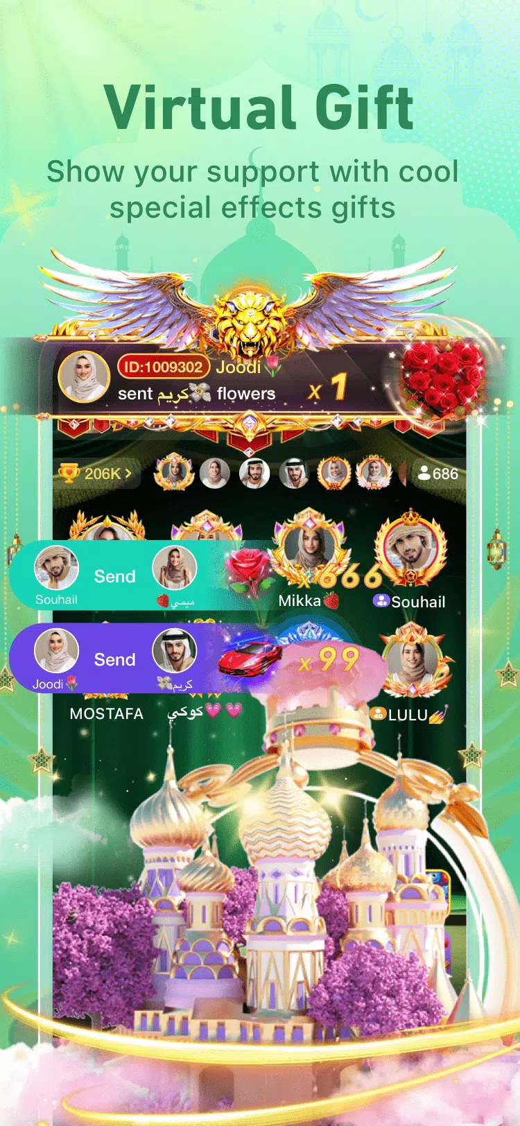 YouStar–Group Voice Chat Room Screenshots
