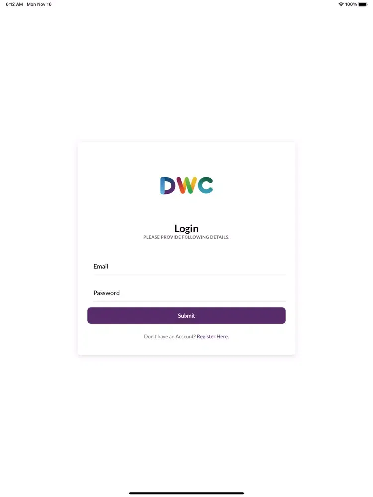 DWC doctor iPad  Ekran Görüntüleri