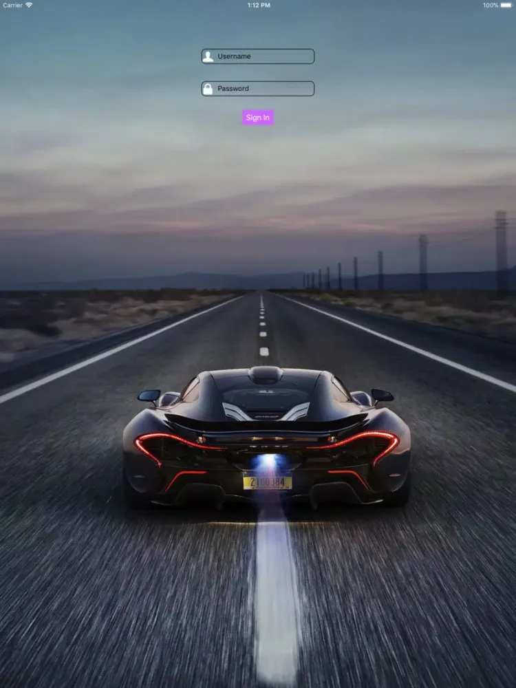 Tangkapan layar AxelaAuto iPad 