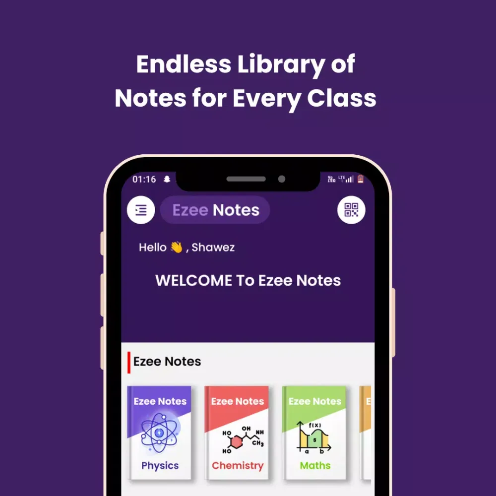 Ezee Notes Class 11/12 Science Screenshots