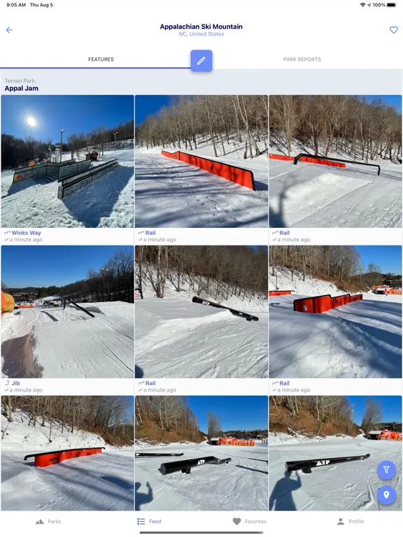 ภาพหน้าจอของ Ullr - Terrain Park Reports iPad 