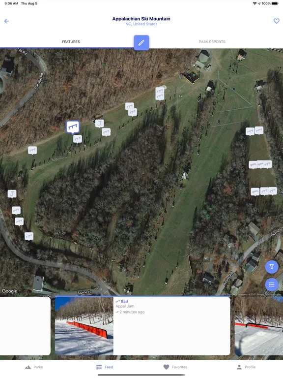 ภาพหน้าจอของ Ullr - Terrain Park Reports iPad 