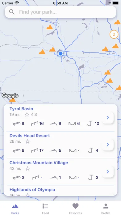 ภาพหน้าจอของ Ullr - Terrain Park Reports