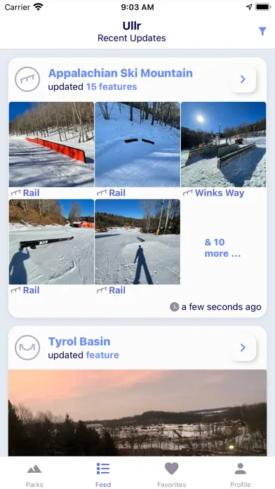 ภาพหน้าจอของ Ullr - Terrain Park Reports