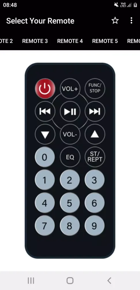 Tangkapan layar MP3 Player Remotes