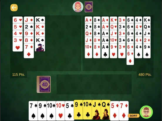 Capturas de tela do Bukharo : Indian Buraco iPad 