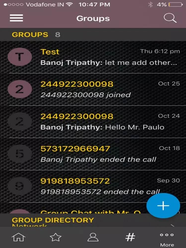 Tangkapan layar Globustech OTT Dialer iPad 