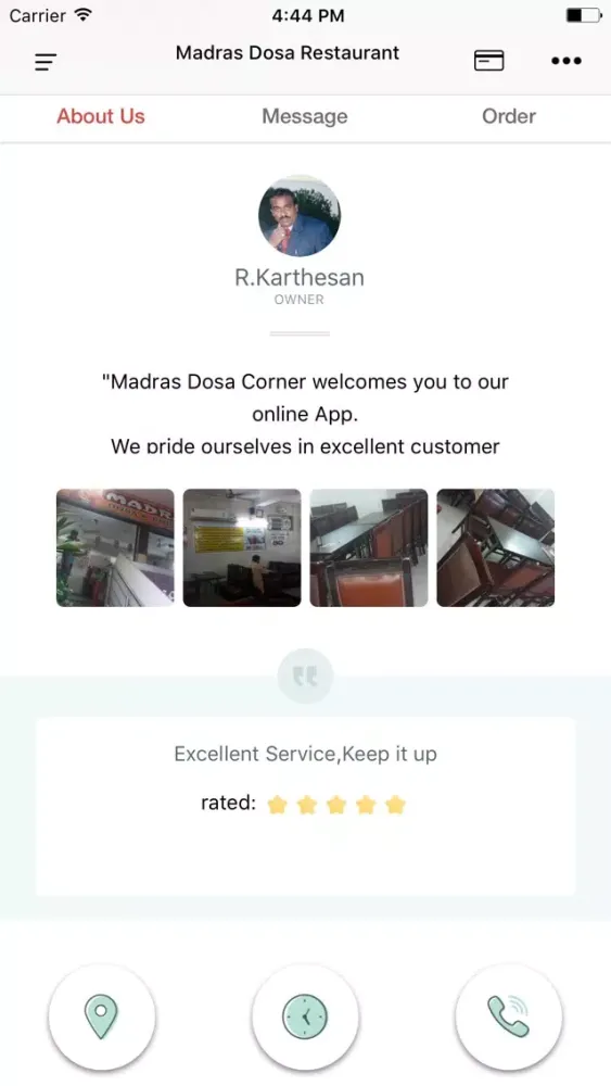 Ảnh chụp màn hình của Madras Dosa Restaurant