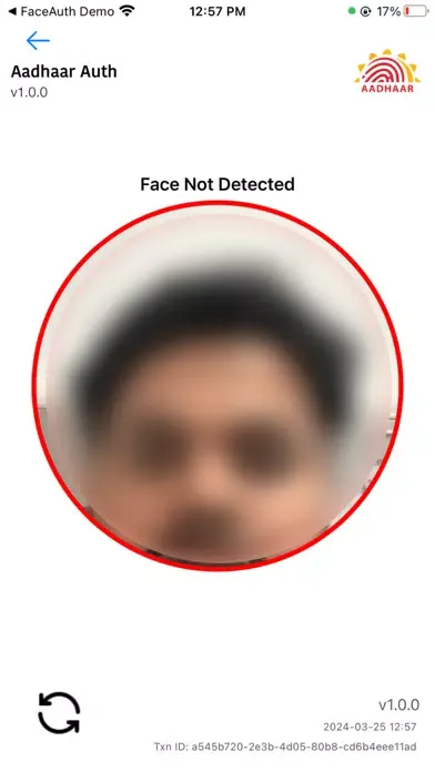 Zrzuty ekranu AadhaarFaceRD