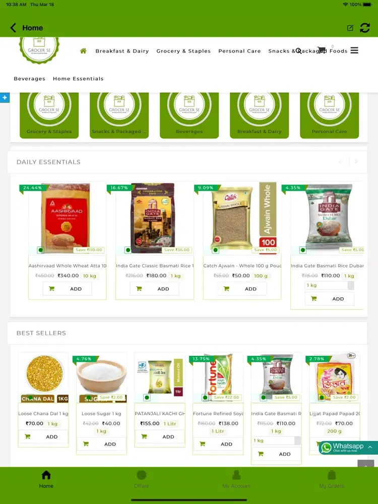 Capturas de pantalla de GROCER SE iPad 