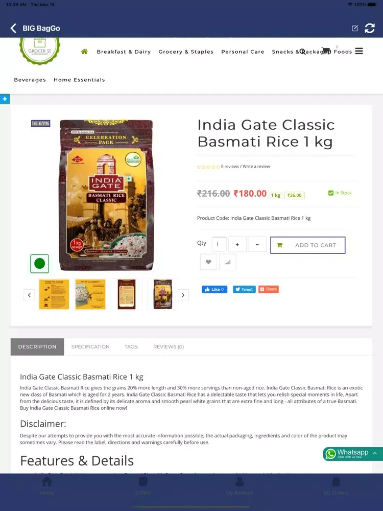 Capturas de pantalla de GROCER SE iPad 