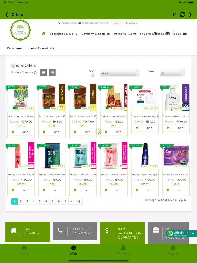 Capturas de pantalla de GROCER SE iPad 