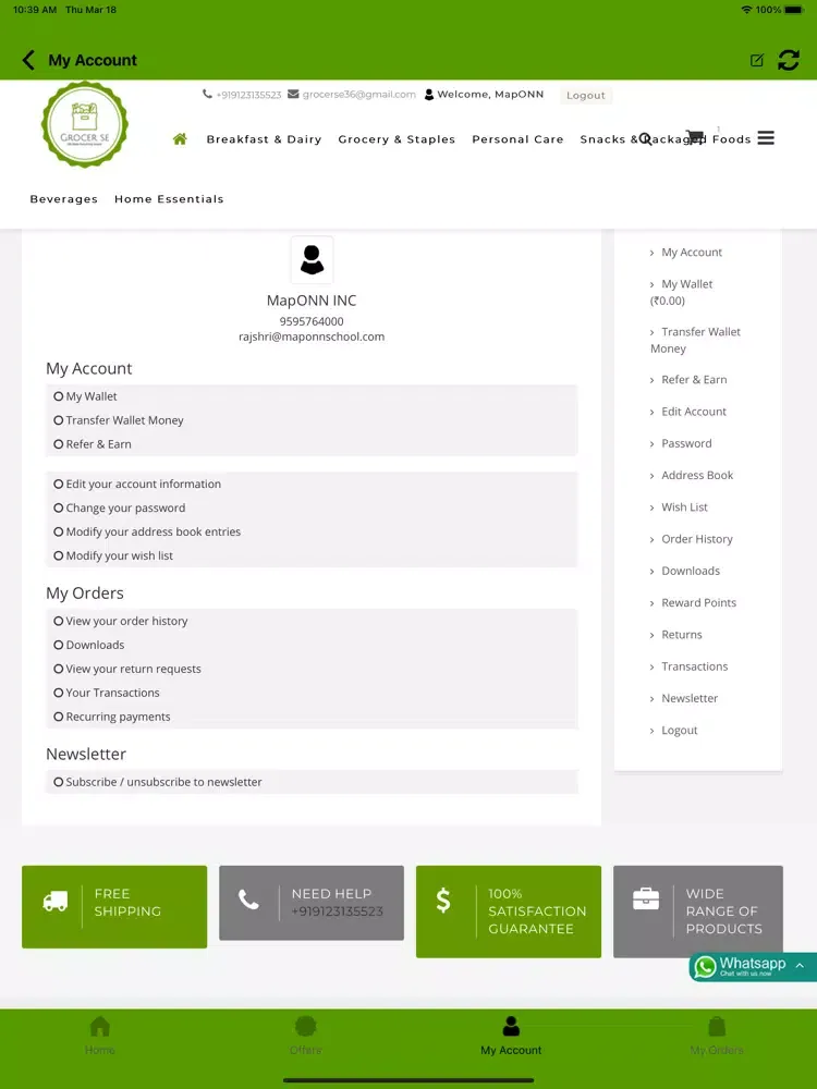 Capturas de pantalla de GROCER SE iPad 