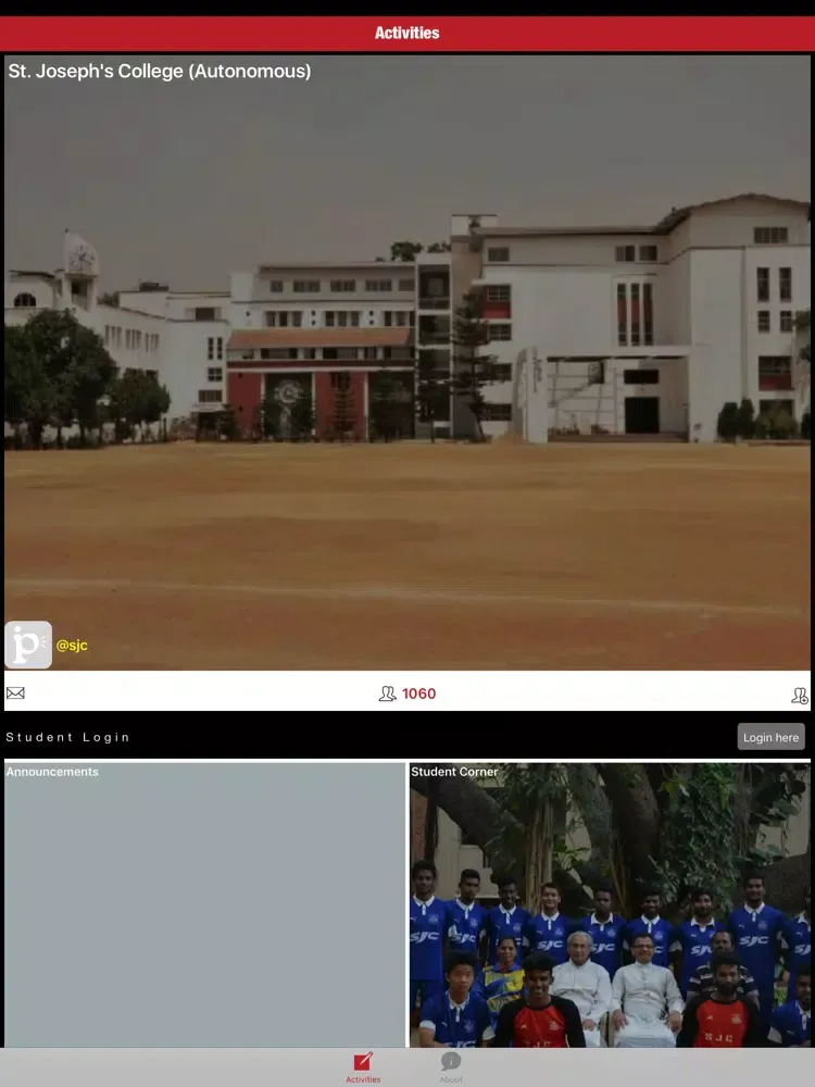 Capturas de tela do St.Josephs College(Autonomous) iPad 