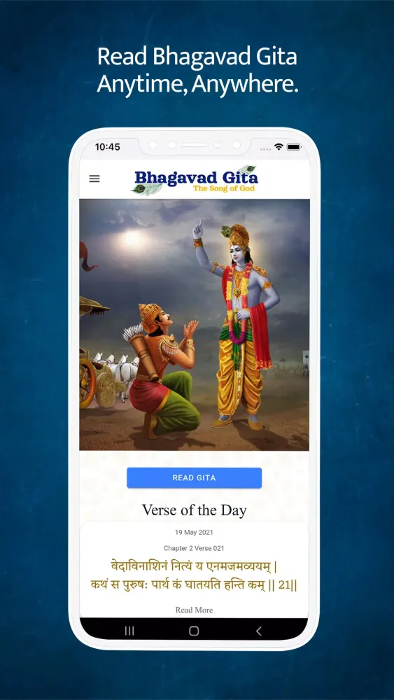 Capturas de tela do Bhagavad Gita - Song of God