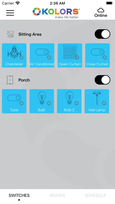 Captures d'écran de KULT HOME AUTOMATION