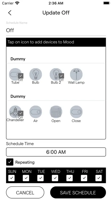 Captures d'écran de KULT HOME AUTOMATION
