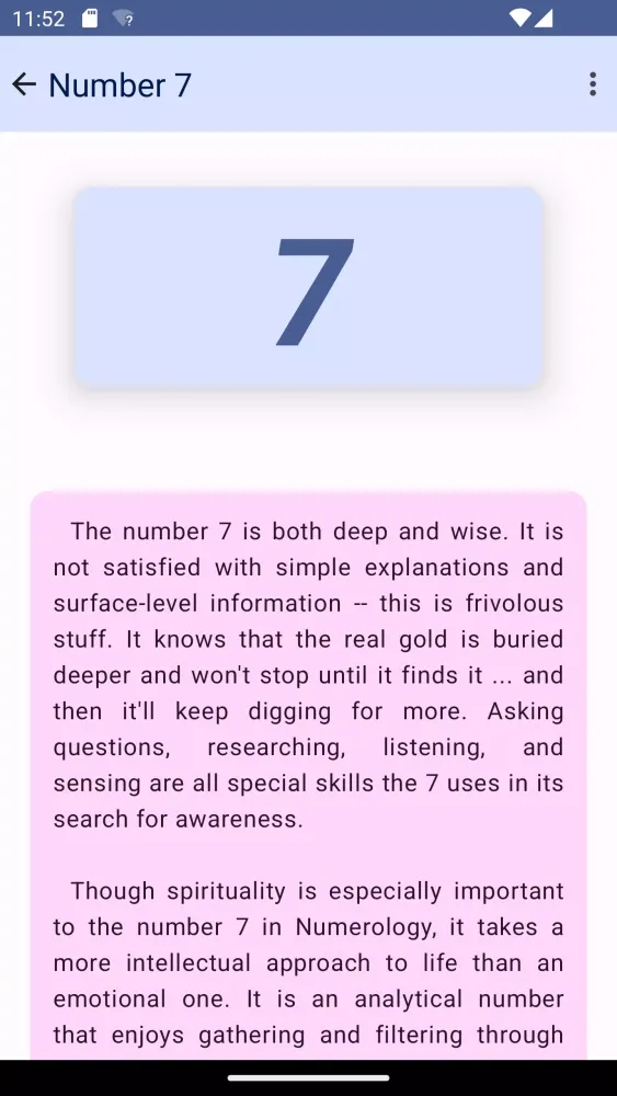 Capturas de tela do Numerology Calculator