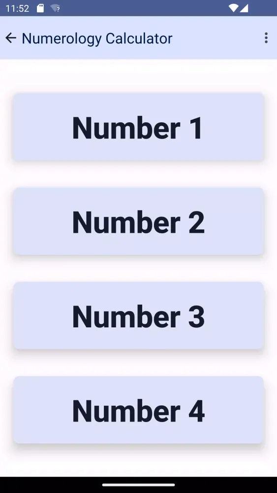 Capturas de tela do Numerology Calculator