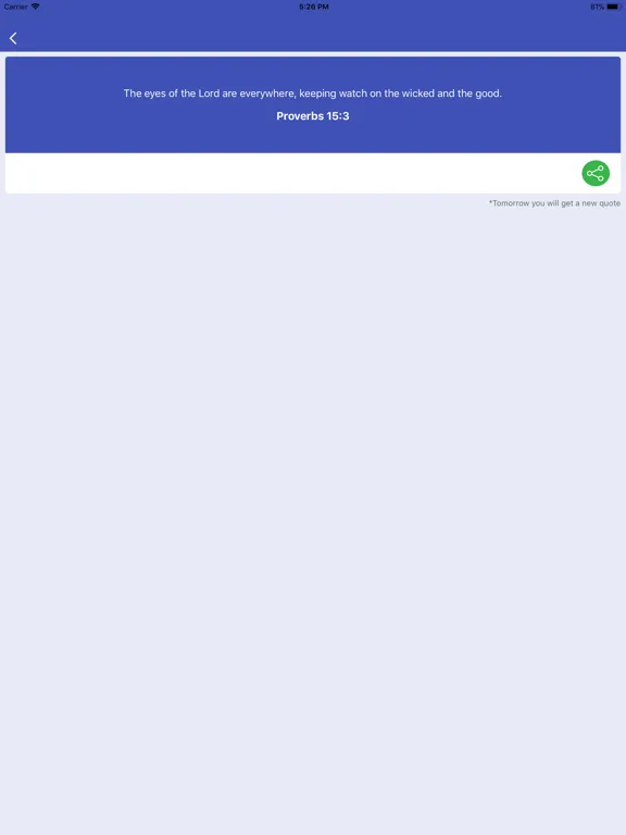Proverbs Daily Bible Verses iPad  Ekran Görüntüleri