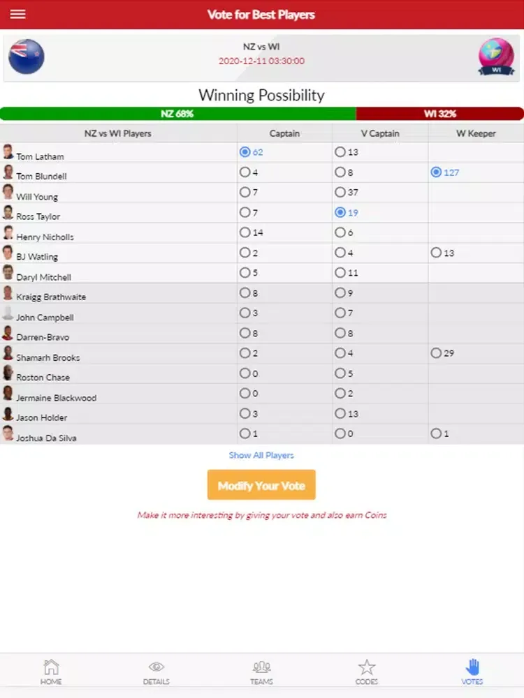 Possible11 Dream11 Prediction iPad  스크린샷