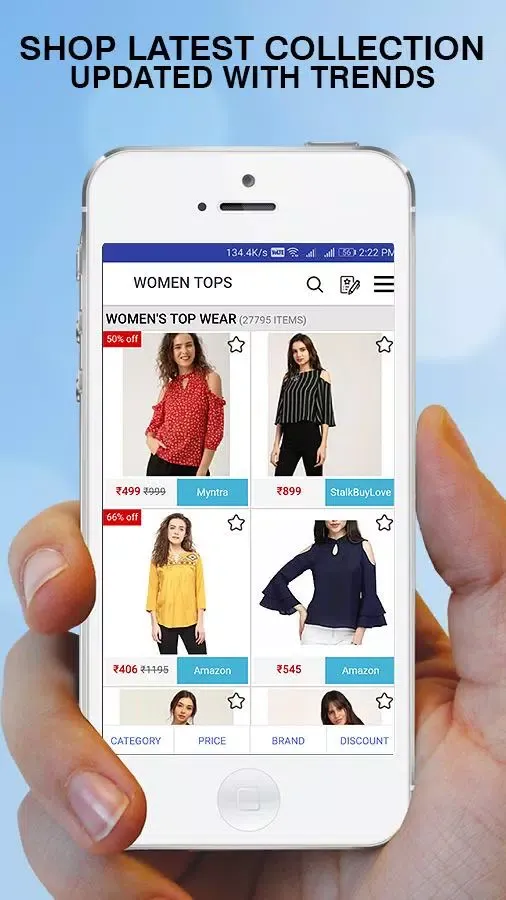 Tops & T-shirts Shopping Screenshots