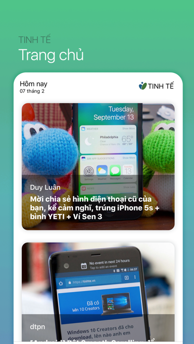 Tangkapan layar Tinh Tế News