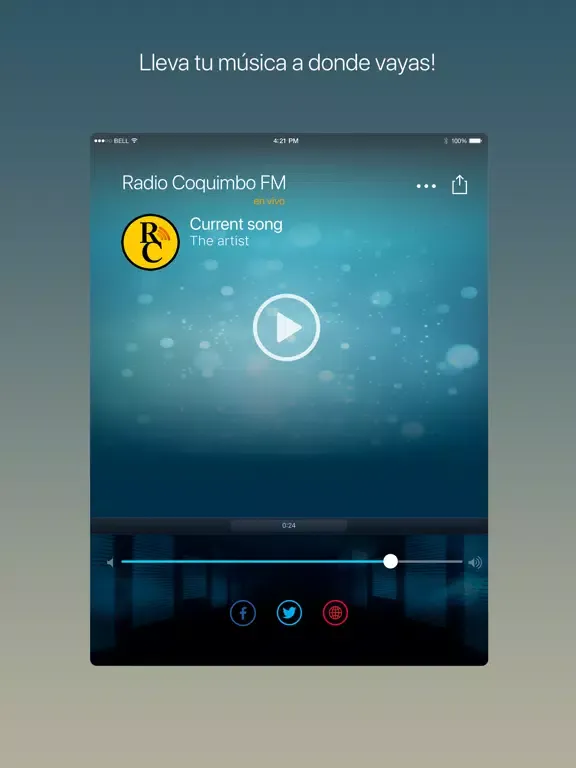 Radio Coquimbo FM iPad  Screenshots