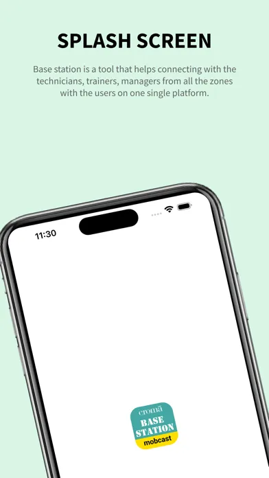 Tangkapan layar Croma Basestation MobCast