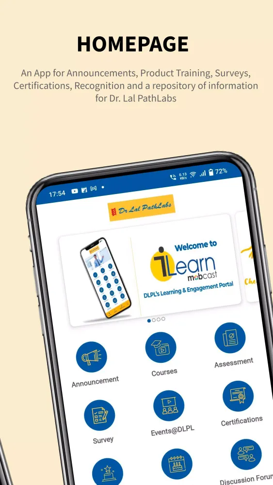 Ảnh chụp màn hình của iLearn MobCast