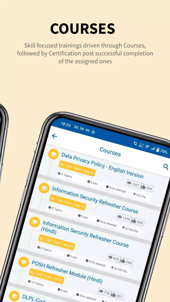 Ảnh chụp màn hình của iLearn MobCast