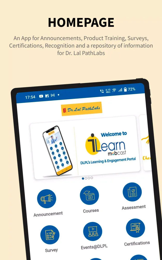 Ảnh chụp màn hình của iLearn MobCast