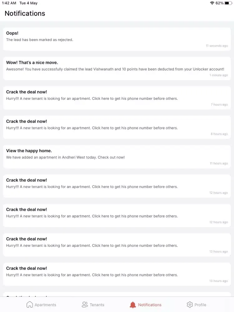 Tangkapan skrin Unlockr by MultiLiving iPad 