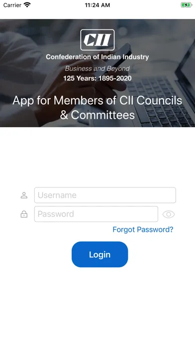 Capturas de tela do CII Councils & Committees