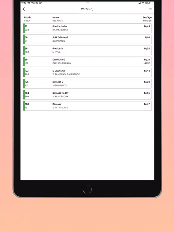 Volunteer Management System iPad  Screenshots